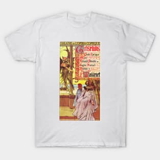 Theatre De L' Opera Comique Griselidis circa 1901 Vintage Performances Theater Wall Art T-Shirt